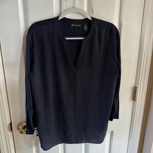 INC International Concepts Dark Blue Blouse